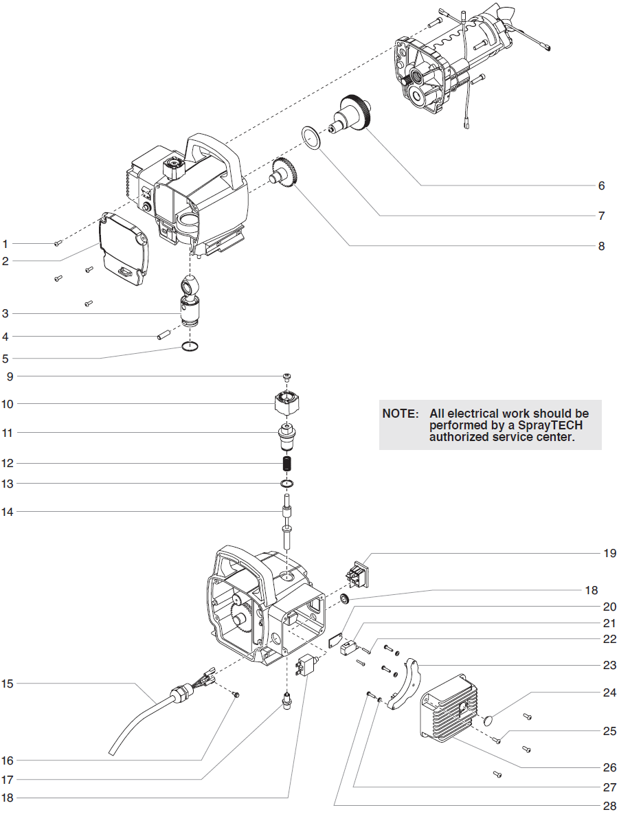 EPX2155 Advantage Gear Box Assembly Parts